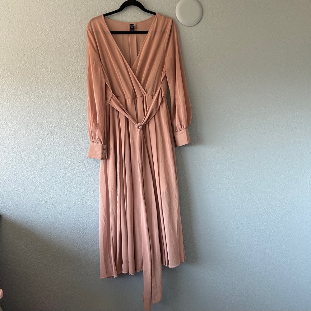 Windsor chiffon sheer maxi dress